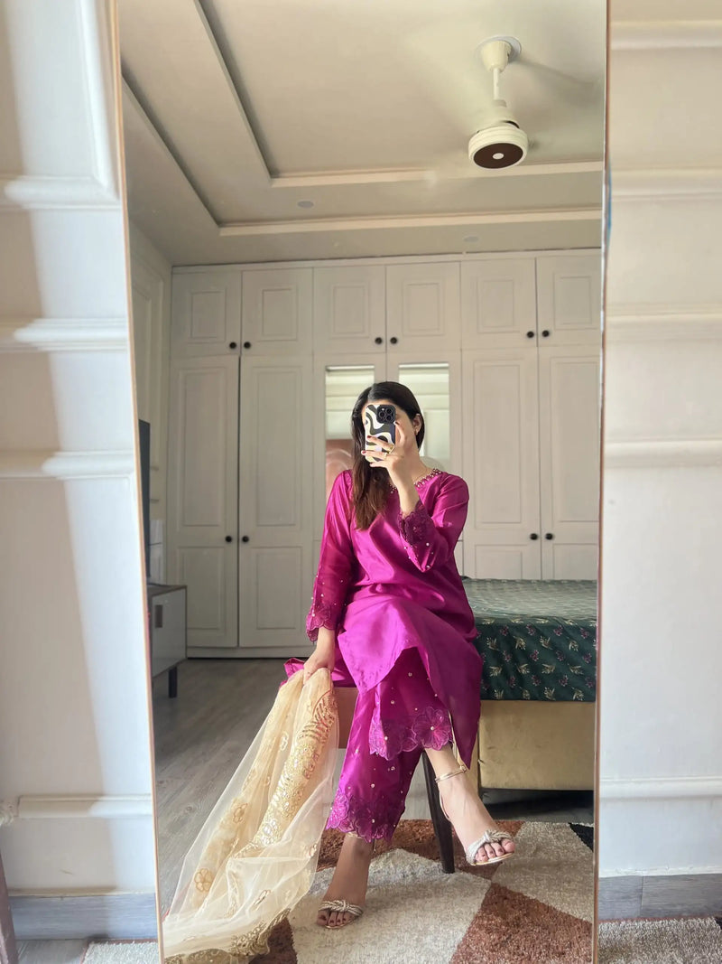 Roshan Gul – Handworked 3 Pc