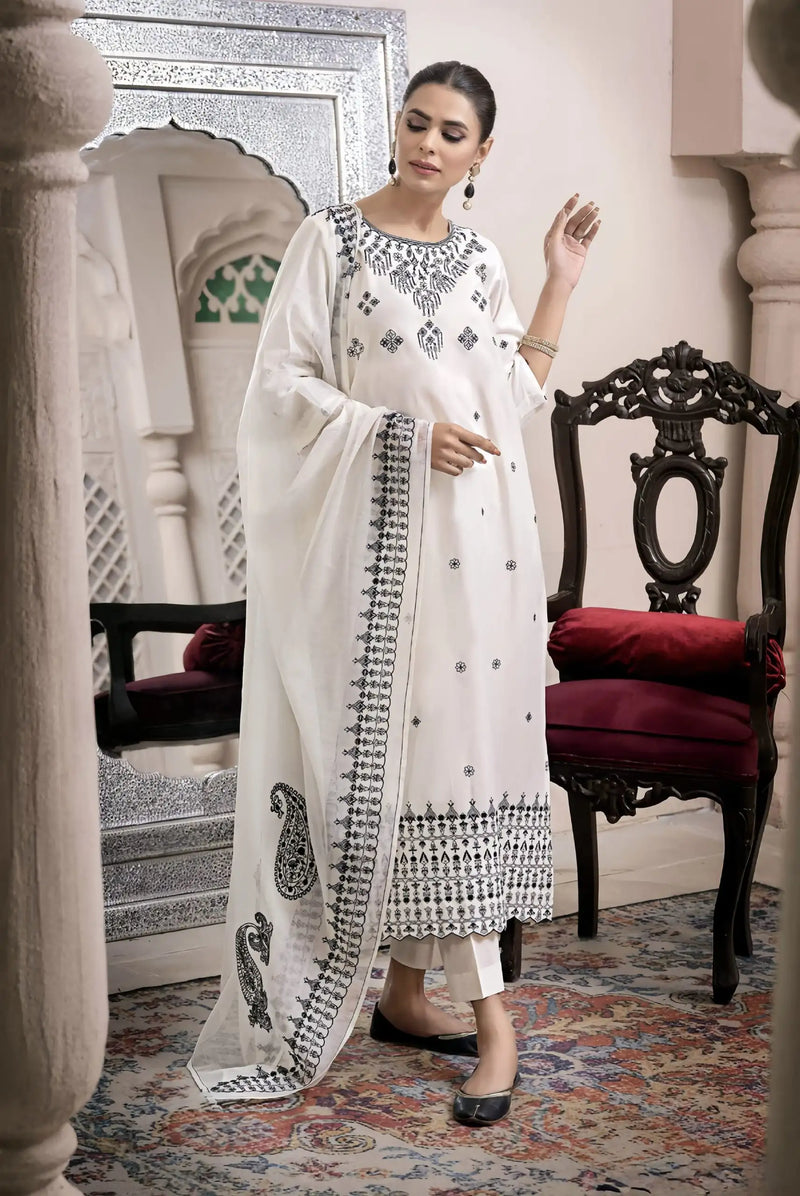 Zeenat 3-Piece Embroidered